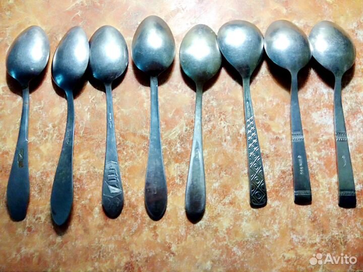 Нержавейка-столовые,чайные ложки,ножи,мельхиор-3