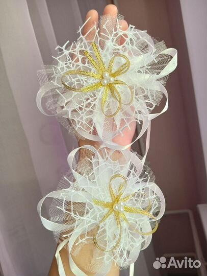 Свадебное украшение на машину