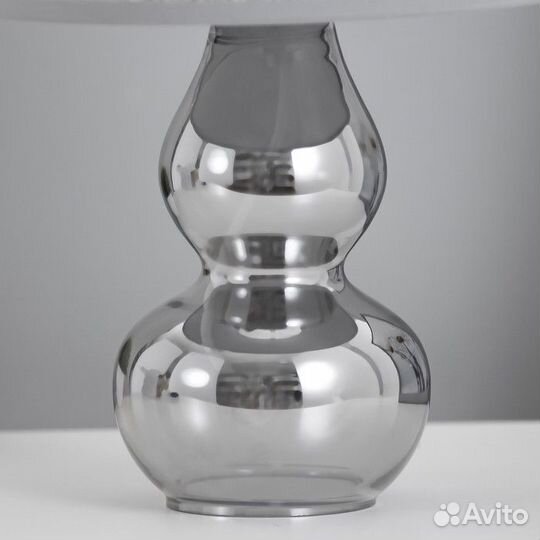 Настольная лампа 'Бабена' Е27 40Вт серый 21х21х33с