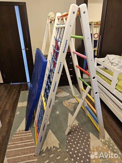 Детская шведская стенка деревянная