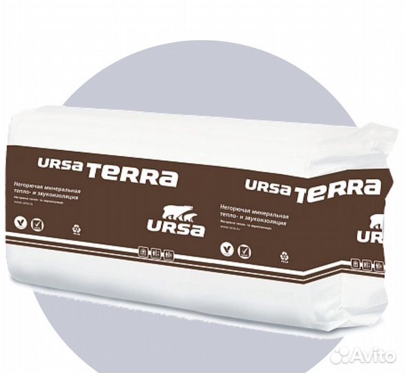 Утеплитель ursa terra 37 PN 50 мм