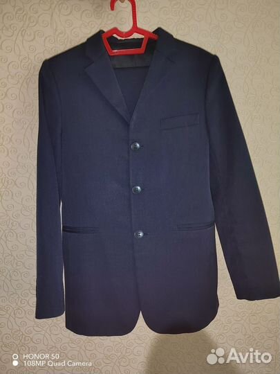 Школьный костюм для мальчика 152 синий
