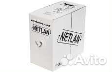 Кабель netlan, без фольги 4х2, cat 5e, 305м