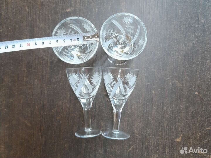 Хрустальные бокалы СССР