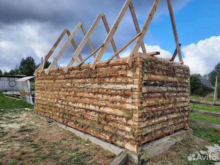 Срубы бань из бревна