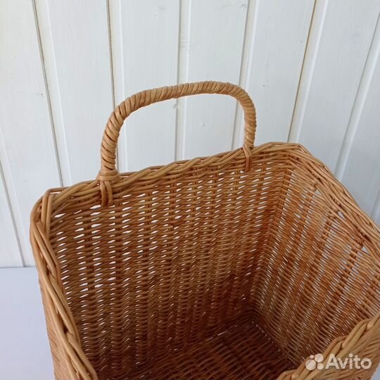 Плетеная корзина для игрушек. Подвесная корзина