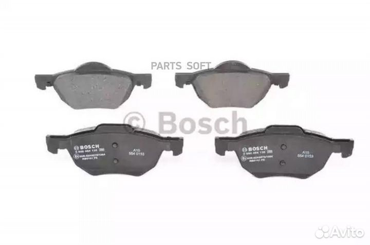 Bosch 0986494135 Колодки тормозные дисковые перед