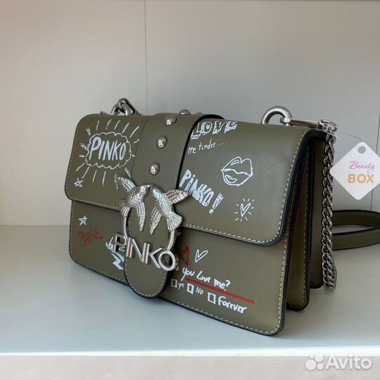 Сумка pinko зеленая