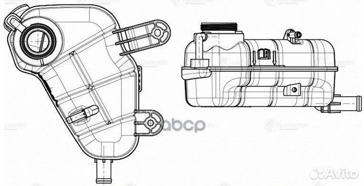LET 0582 бачок расширительный Chevrolet Aveo T
