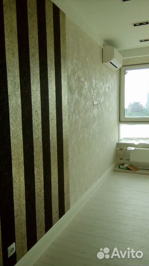 Обои, шпатлевка, окраска