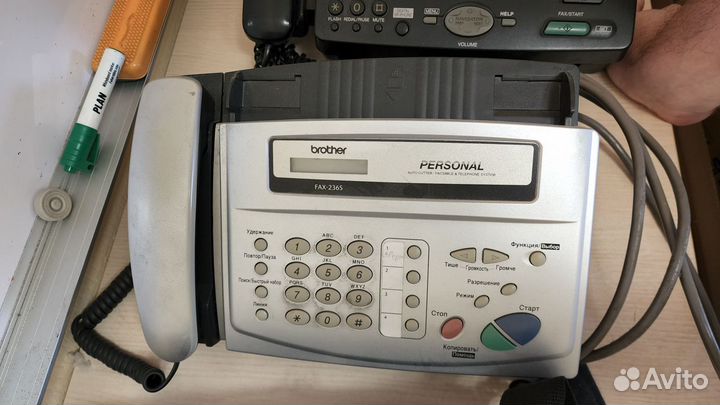 Телефон факс Panasonic KX-FP207RU + KX-FT76