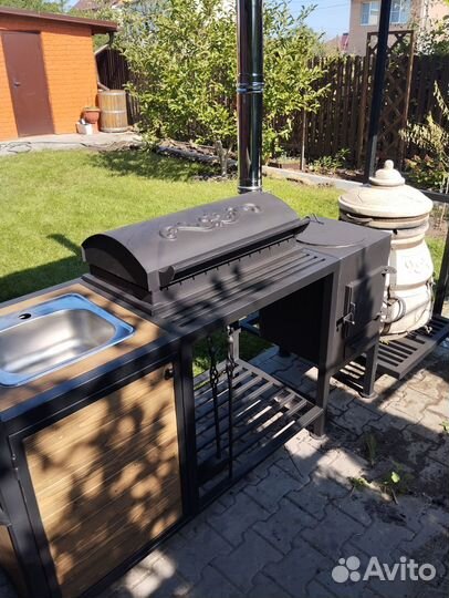 Мангал с крышей