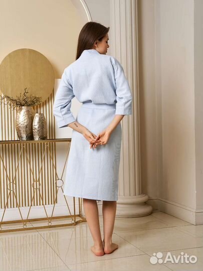 Халат женский вафельный