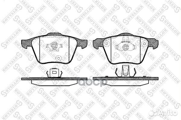 1054 000-SX 1043 00 колодки дисковые п Volvo