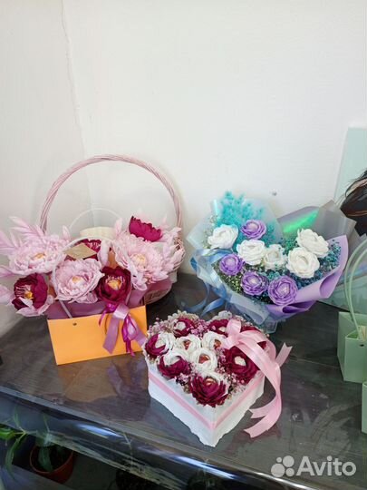 Букеты из конфет и гофрированной бумаги