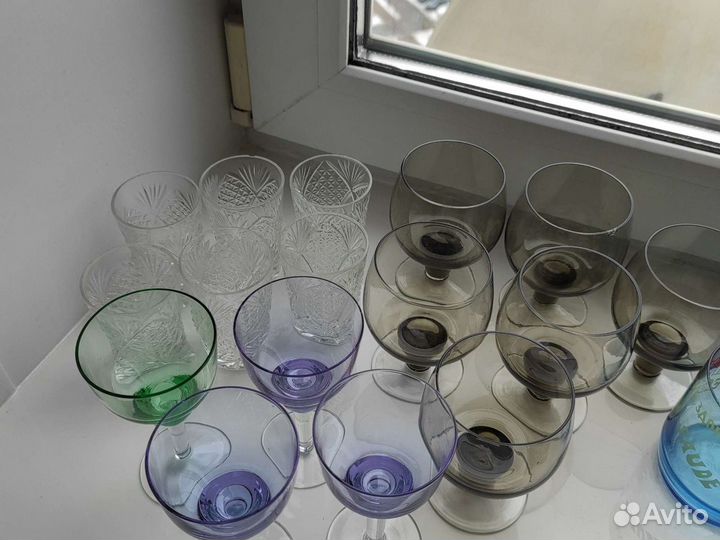 Рюмки бокалы фужеры стопки хрусталь