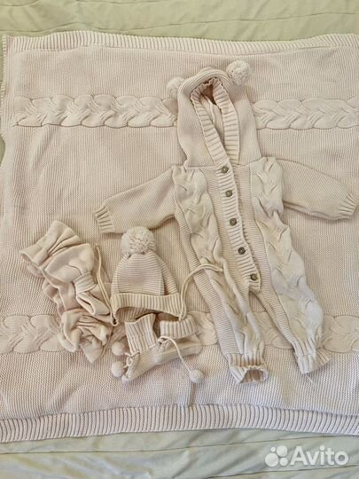 Комлект на выписку осенний/весенний вязаный