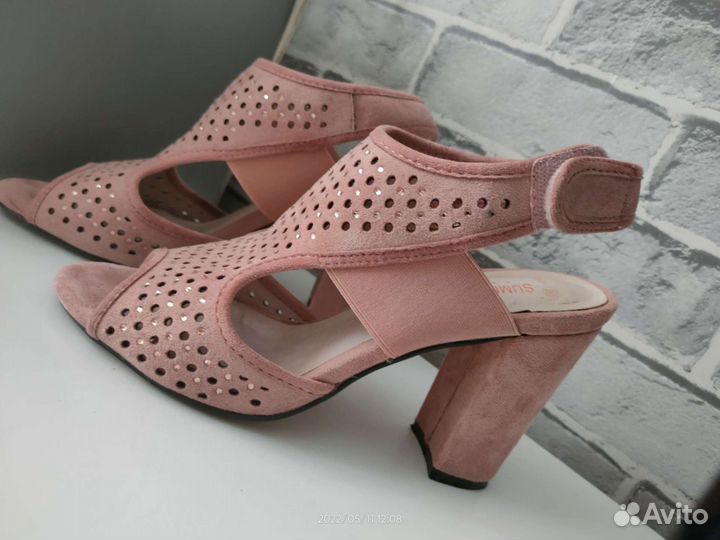 Босоножки 39 размер замша