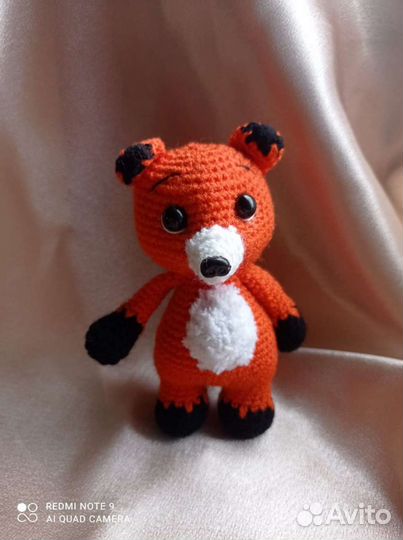 Игрушка ручной работы лисёнок