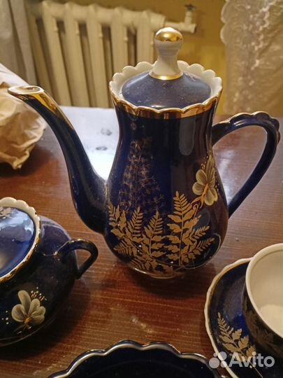 Сервиз чайный кобальт довбыш