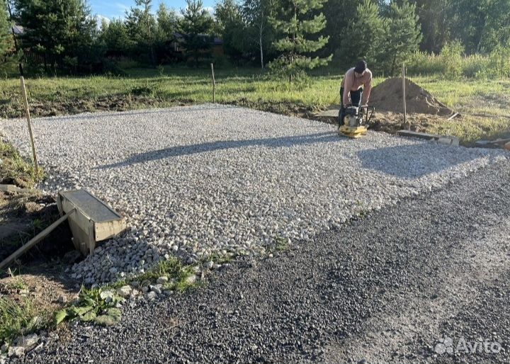 Бетонирование площадки, заезды, дорожки, отмостки