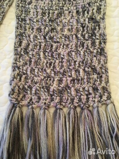 Шарф ручной вязки