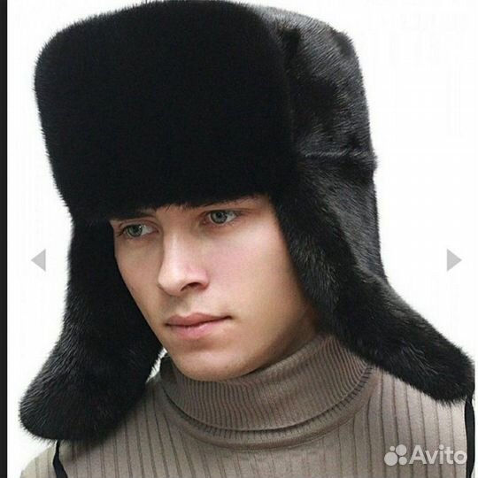 Норковая шапка мужская