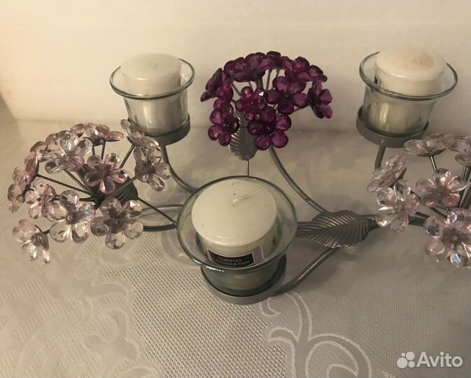 Старинный подсвечник 3свечки