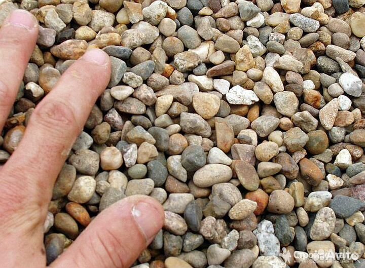 Щебень гравийный, фр. 5/20. 20/40. 40/70