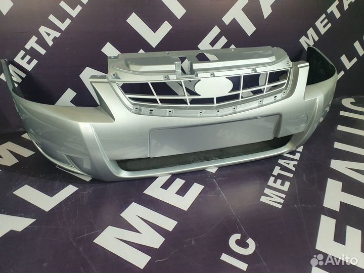 Бампер Приора Ваз 21704 Priora - серебристый