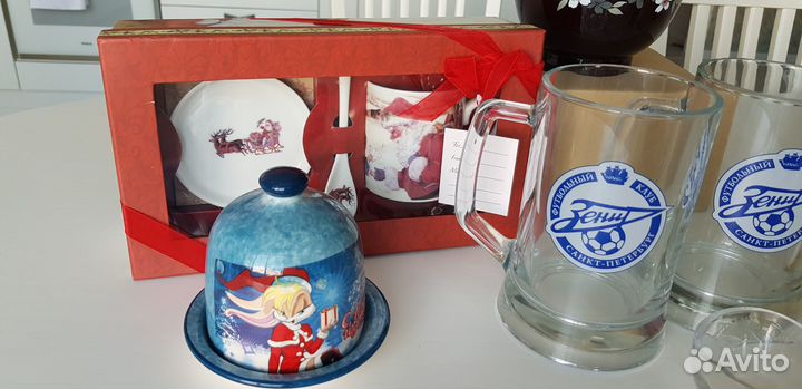 Посуда новая б/у пивные кружки лимонница