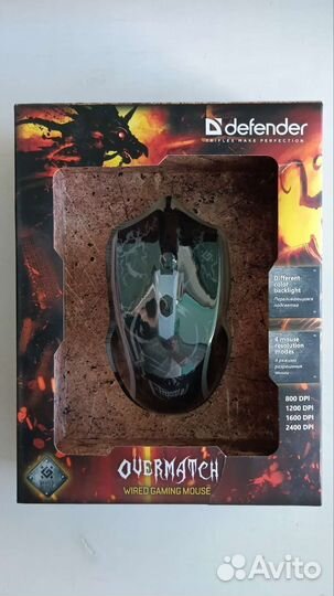Мышка Defender Overmatch