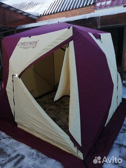 Зимняя палатка cube трехслойная бу