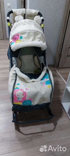 Санки коляска nika