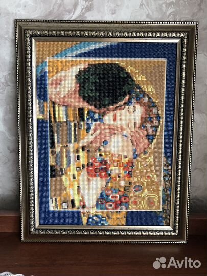 Картина в багете алмазная мозаика
