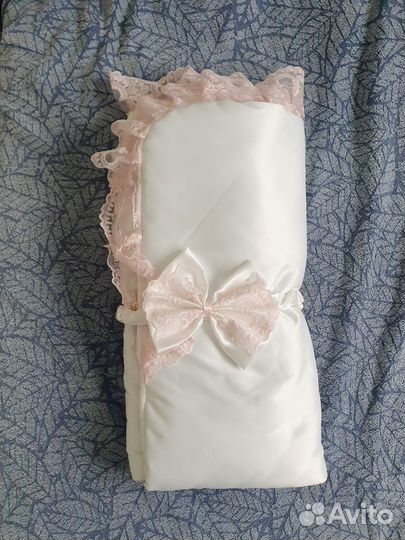 Конверт на выписку для девочки весенний бу