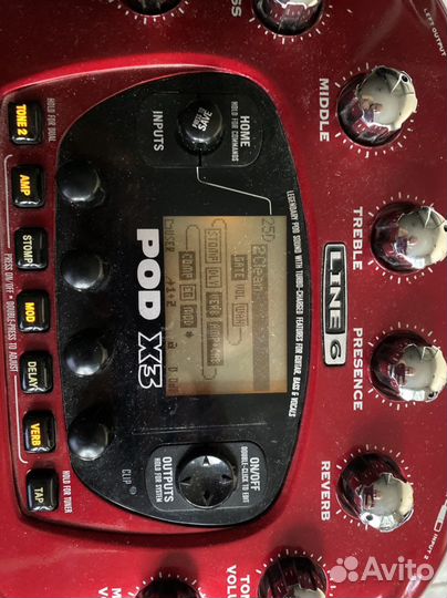 Гитарный процессор line6 pod x3
