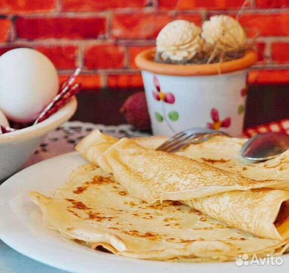 Яйца на блины