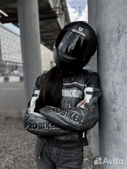 Мотокуртка кожаная Pro Biker 48 размер с пробегом