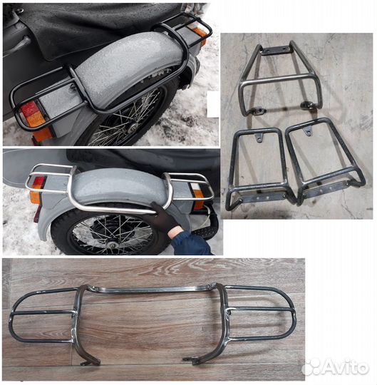 Защита фонарей коляски мото урал