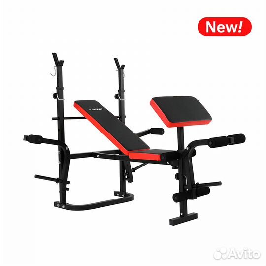 Скамья силовая со стойками unix Fit bench 120P