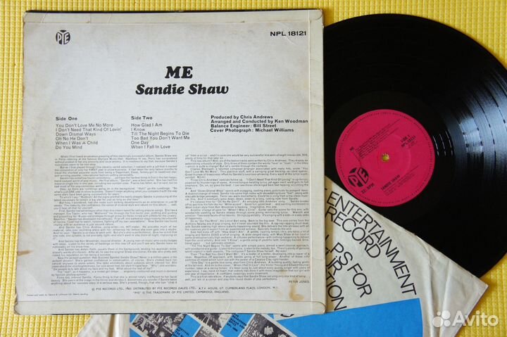 Sandie Shaw - Me (UK-1965-LP) англия