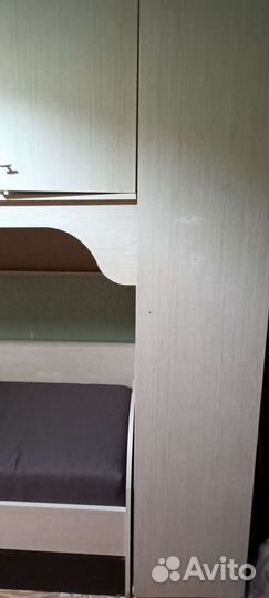 Двухъярусная кровать с диваном бу