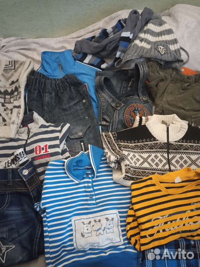 Вещи пакетом на мальчика 1-2 г +игрушки в подарок