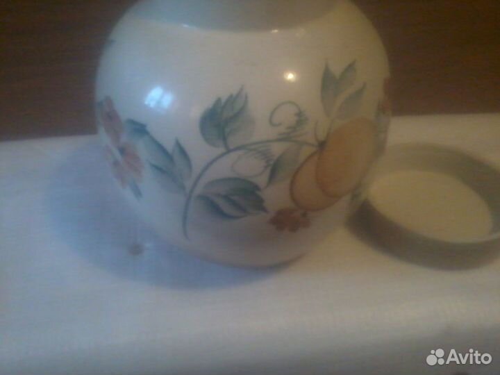 Керамический горшок для запекания, старый, СССР