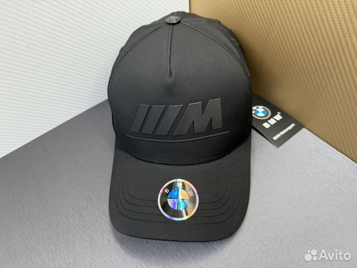 Бейсболка мужская BMW чёрная