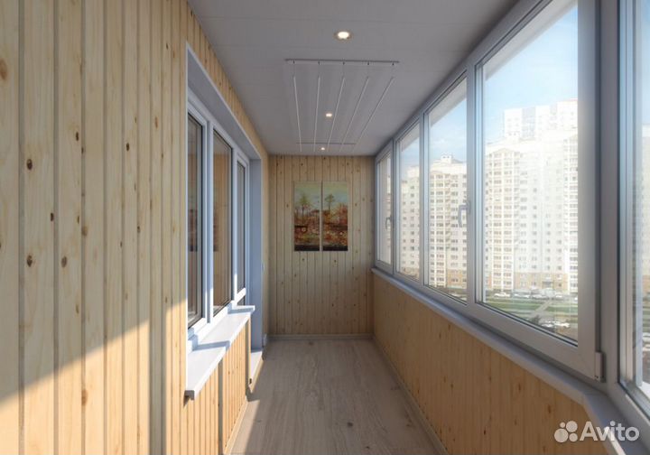 Пластиковый балкон с установкой