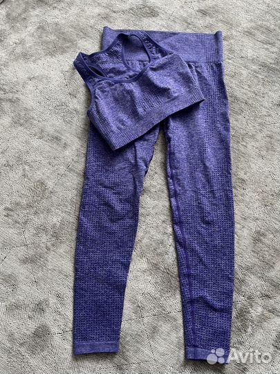 Комплект спортивный, топ+тайтсы