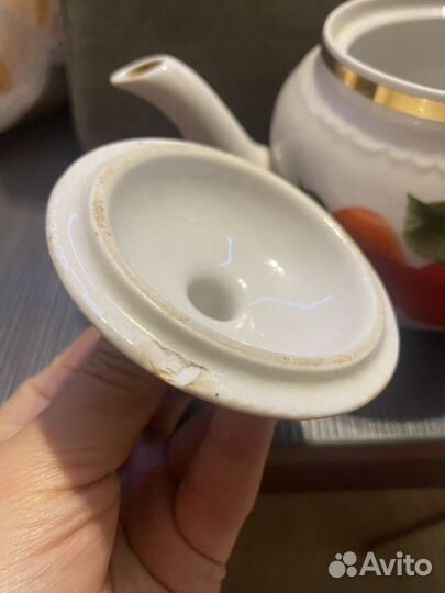 Чайник заварочный фарфоровый завод Чайка