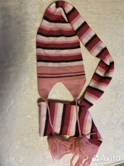Шапка-шарф для девочки